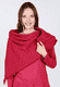 Strickdreieckstuch Tria  - rubin