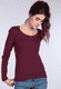 Langarmshirt Malin - plum