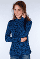 Shirt Olenni autumn leaves - navy