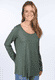 Langarmshirt Bilima  - thyme