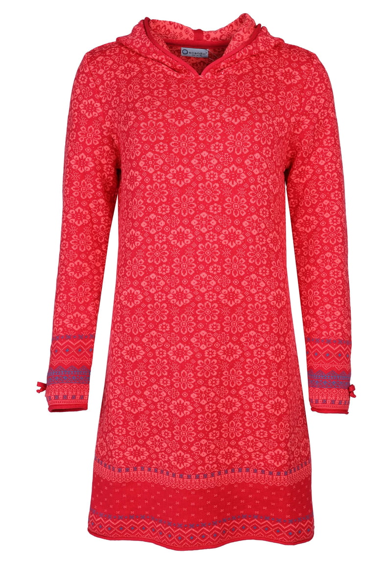 Strickkleid Helle Falster - rubin