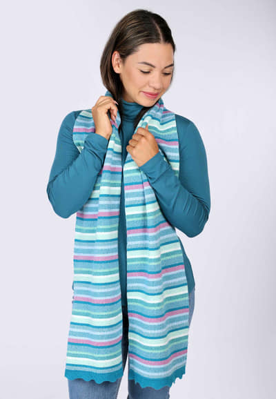 Strickschal Salma Multi  - lake