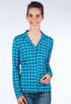Bluse Celeste stripe - sapphire