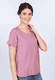 T-Shirt Betzi Solid  - dusty orchid