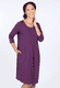 Kleid Jola solid  - deep purple