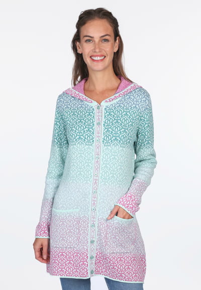 Strickmantel Karli Oriental - fresh mint