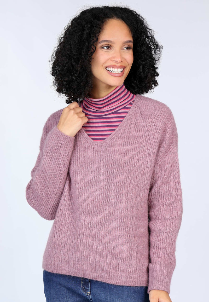 Strickpullover Ninony - dusty orchid