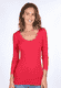 Langarmshirt Lynn  - rubin