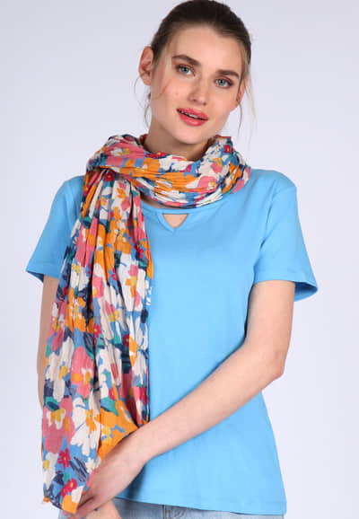 Tuch Lera summer bouquet - riviera