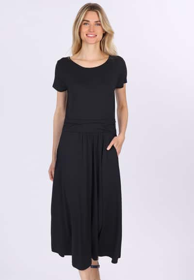Kleid Malind solid - black