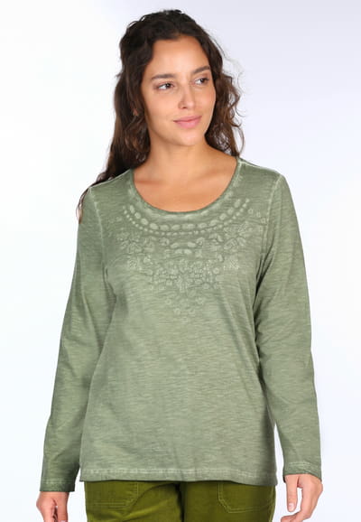 Langarmshirt Lonnisa - thyme