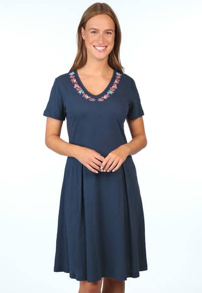 Kleid Nelly embro  - navy