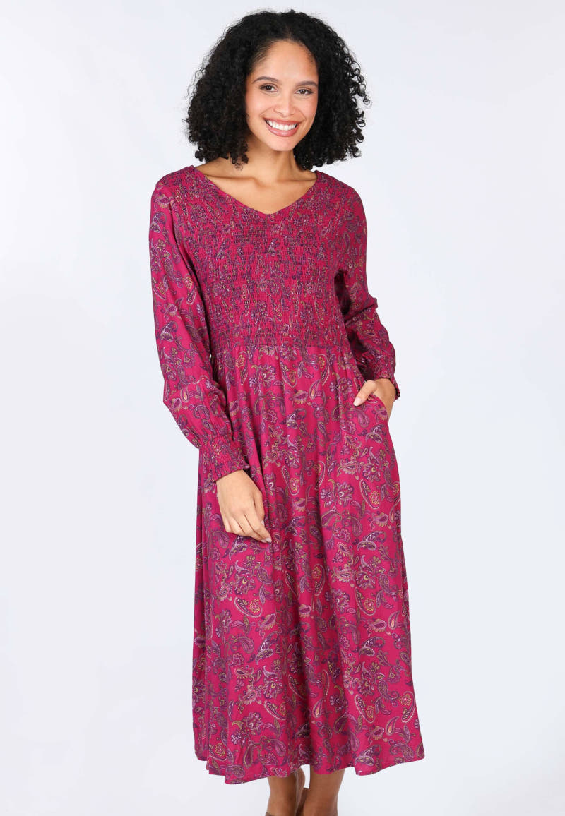 Kleid Feline  - red wine