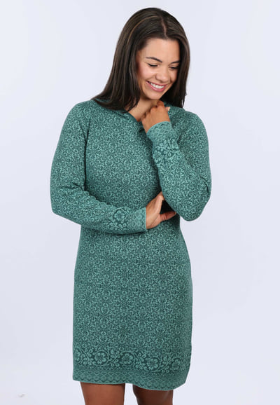 Strickkleid Astoria Nordic  - bottle green