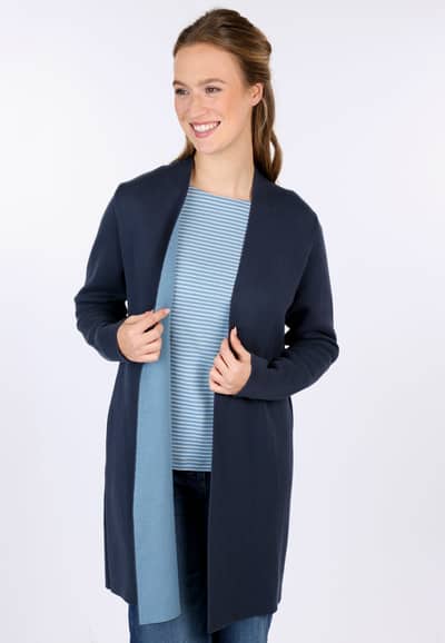Strickjacke Tschima double  - navy