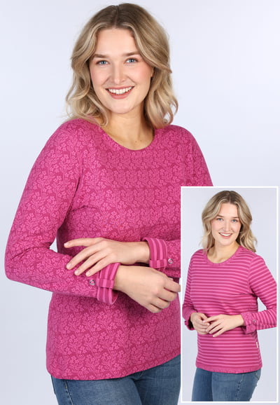 Wendepullover Karia  - raspberry
