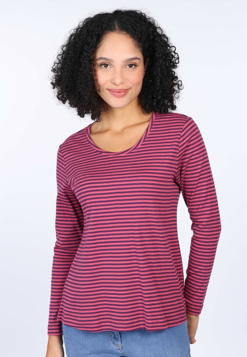 Langarmshirt Adisella - deep purple