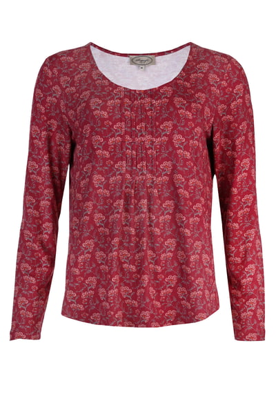 Langarmshirt Malyara - wine