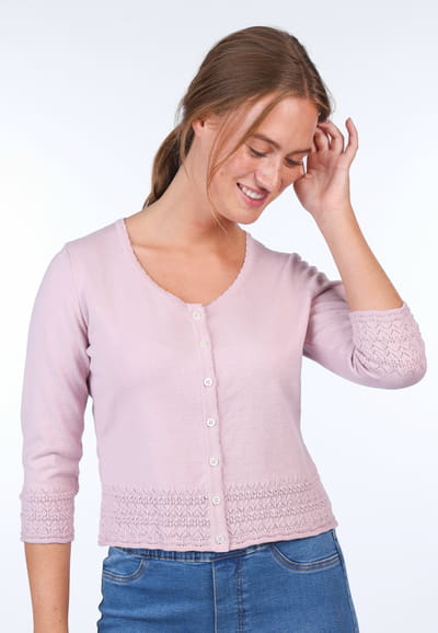 Strickjacke Liselotte - rose