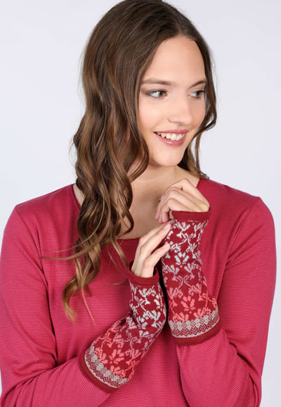 Handstulpen Lucy shades  - rubin