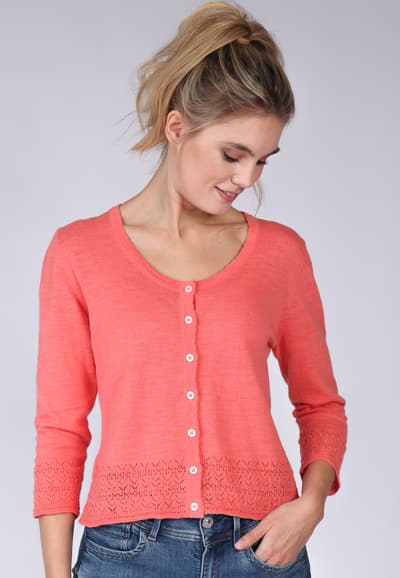 Strickjacke Liselotte - peach
