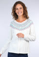 Strickjacke Toanita  - ivory