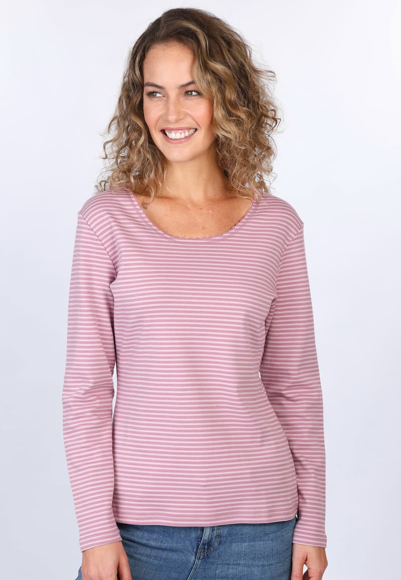 Langarmshirt Sandra - dusty orchid