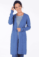 Strickmantel Emma - royal blue