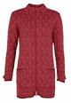 Strickjacke Irmi Flower - wine