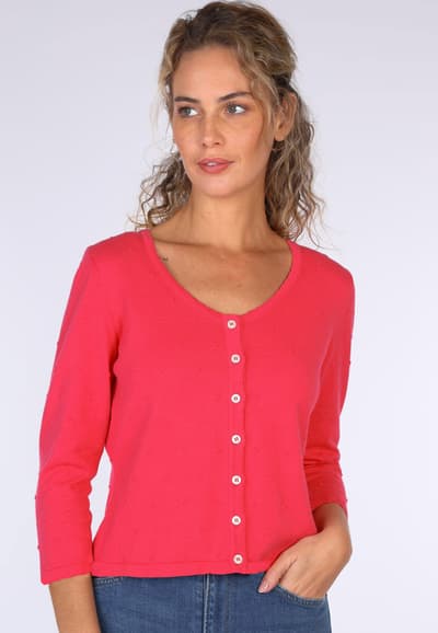 Strickjacke Liselotte dot - azalea