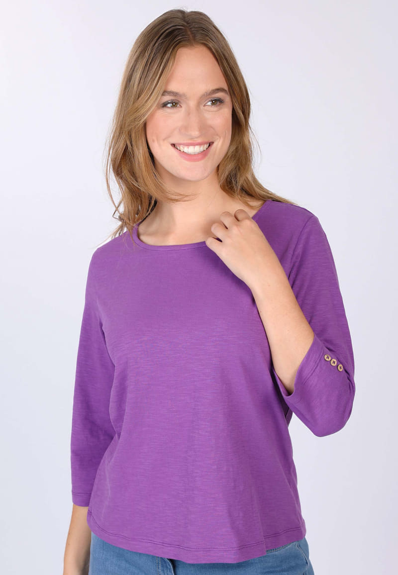 3/4-Arm-Shirt Hemkara - iris