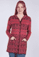 Strickmantel Karlie royal - plum