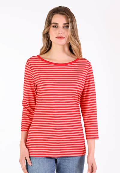 Shirt Ailina stripe - poppy