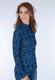 Shirt Olenni autumn leaves - navy