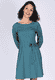 Kleid Aliona peacock - emerald