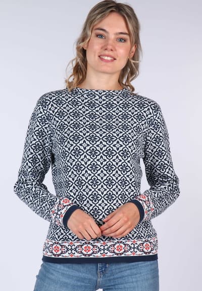 Strickpullover Dorit nordic  - navy
