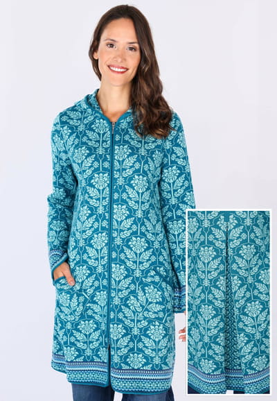 Strickmantel Britta - ocean