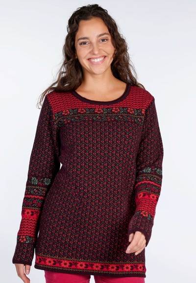 Strickpullover Lupina - dark grape