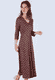 Kleid Sylvelin retro flower - purple