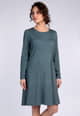 Kleid Jolieta geo flower - deep ocean