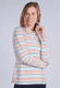 Sweater Hilja colourful stripe - ivory