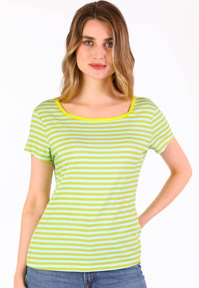T-Shirt Tal stripe - oasis
