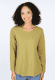 Langarmshirt Nore - green moss