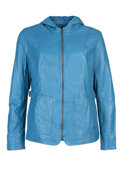 Lederjacke Caro - swedish blue
