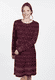Strickkleid Suri damast  - plum