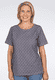 T-Shirt Julina diamond flower - ebony