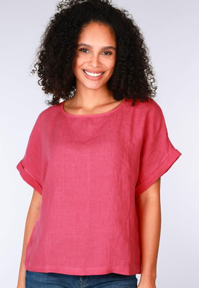 Leinenbluse Arlyn - pink