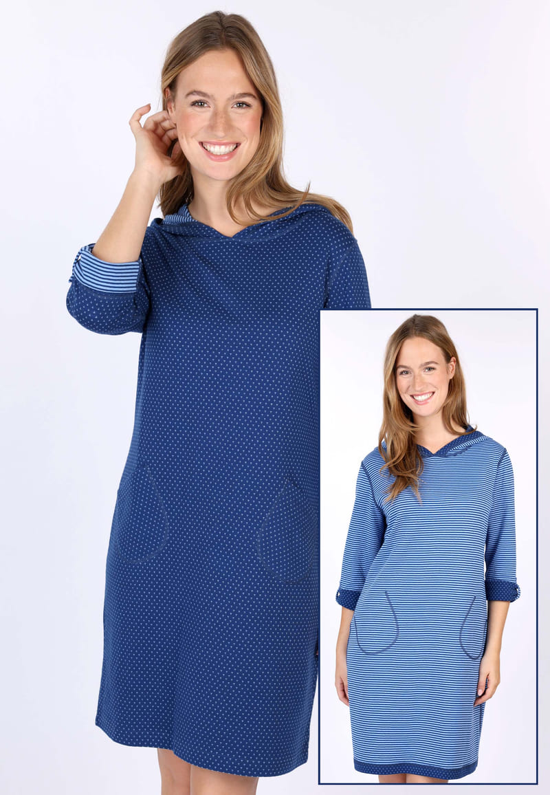 Wendekleid Milanne  - indigo