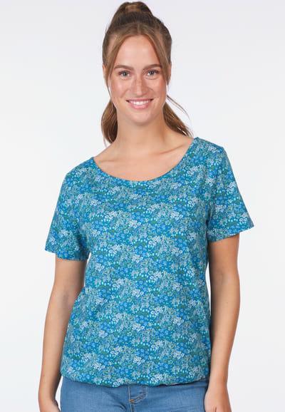 T-Shirt Linde summer meadow  - lapis