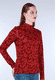 Shirt Olenni autumn leaves - dark grape